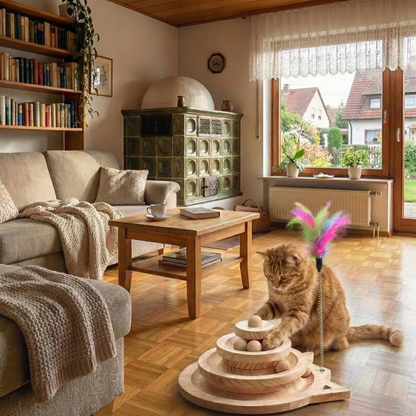 Katzenturm mit 3 Ebenen – Spiel- & Kletterturm für Katzen