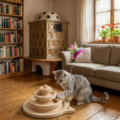 Katzenturm mit 3 Ebenen – Spiel- & Kletterturm für Katzen