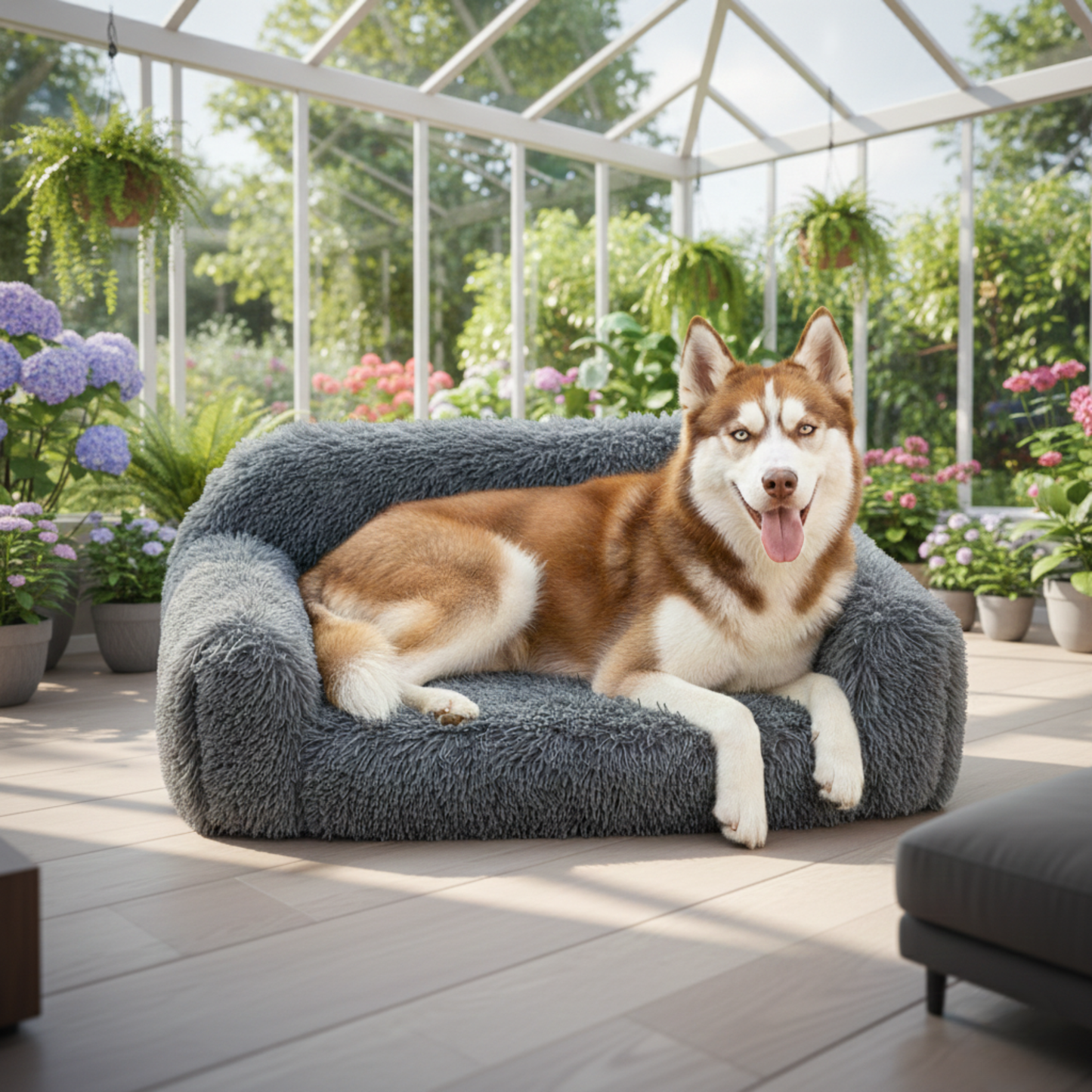 Plüsch Hundesofa Decke